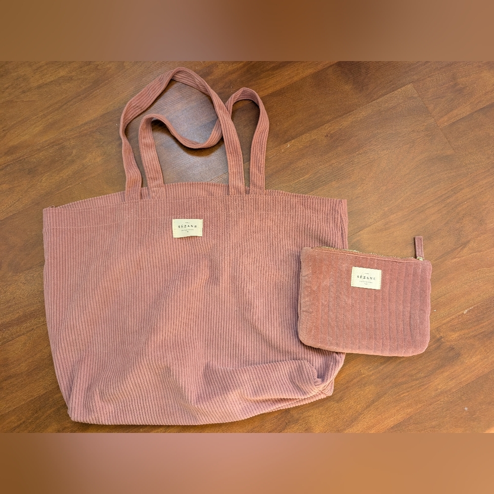 Sezane Pouch and Tote